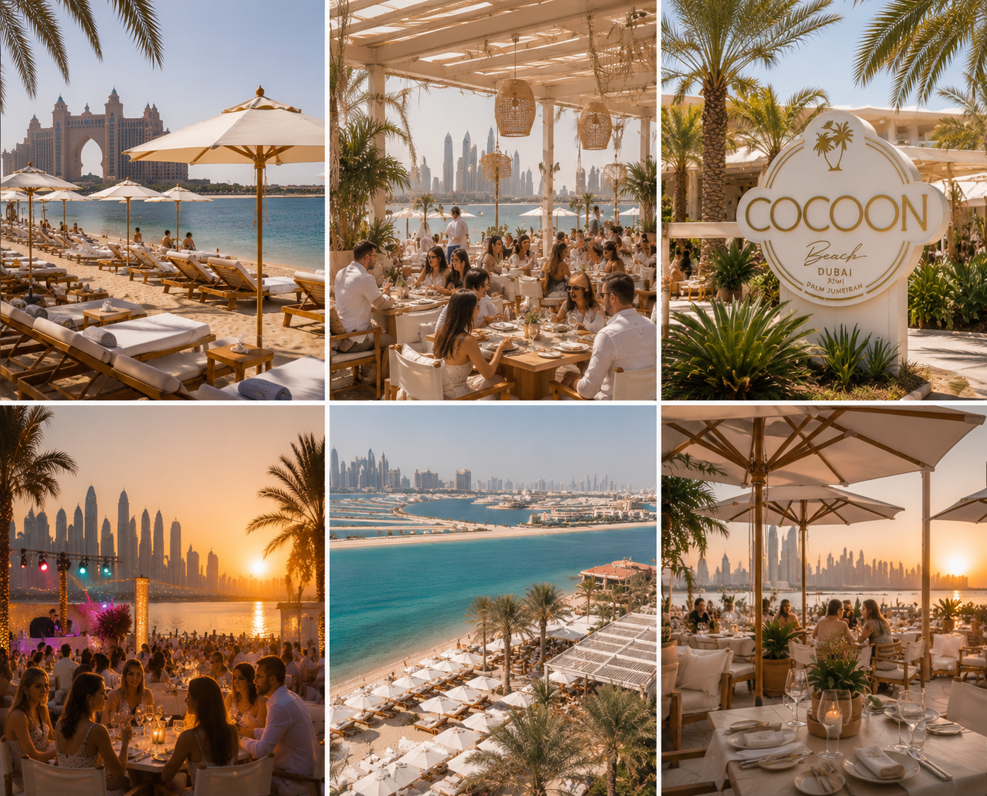 Cocoon Beach Dubai · coucher de soleil