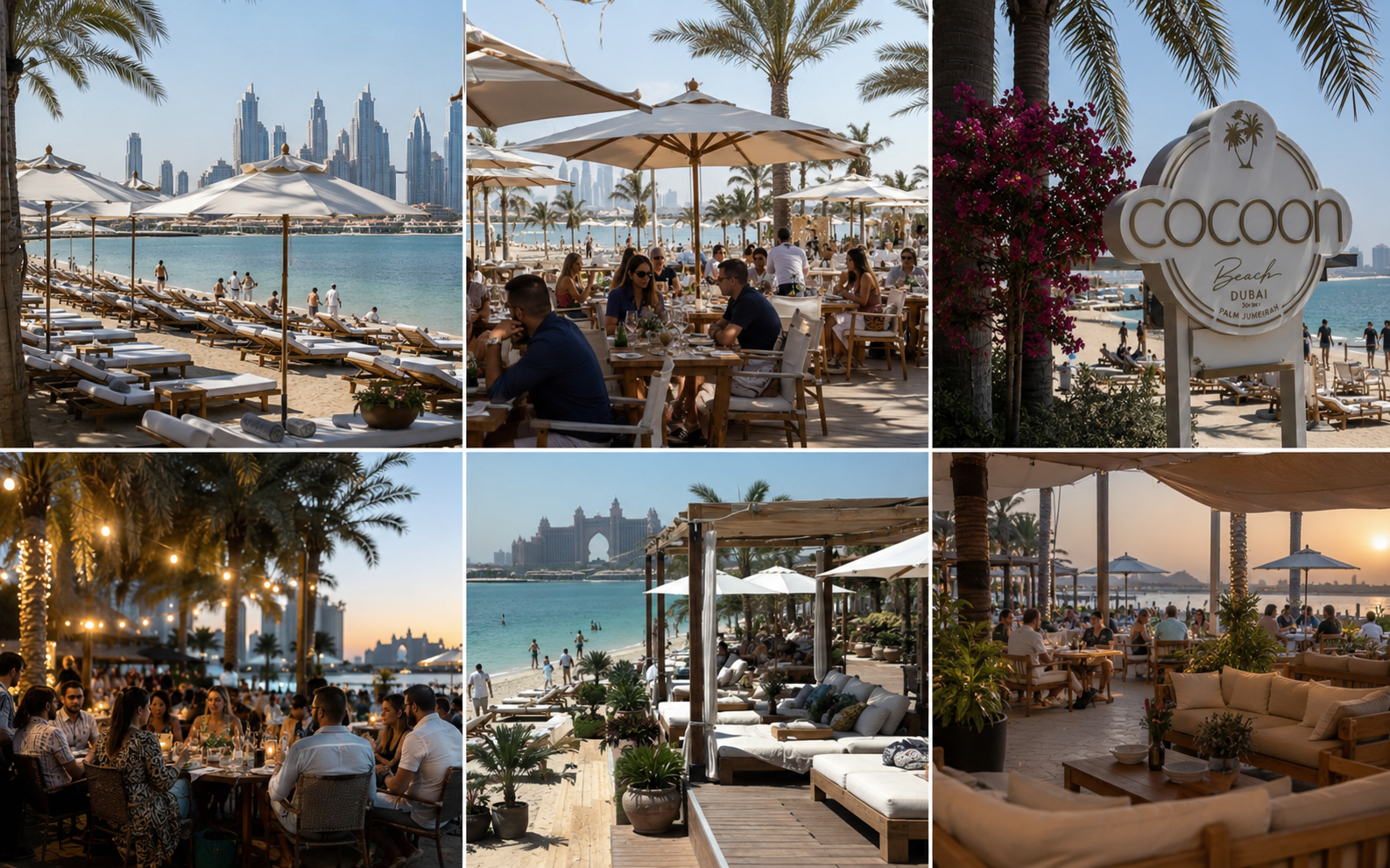 Cocoon Beach Dubai · terrasse & plage
