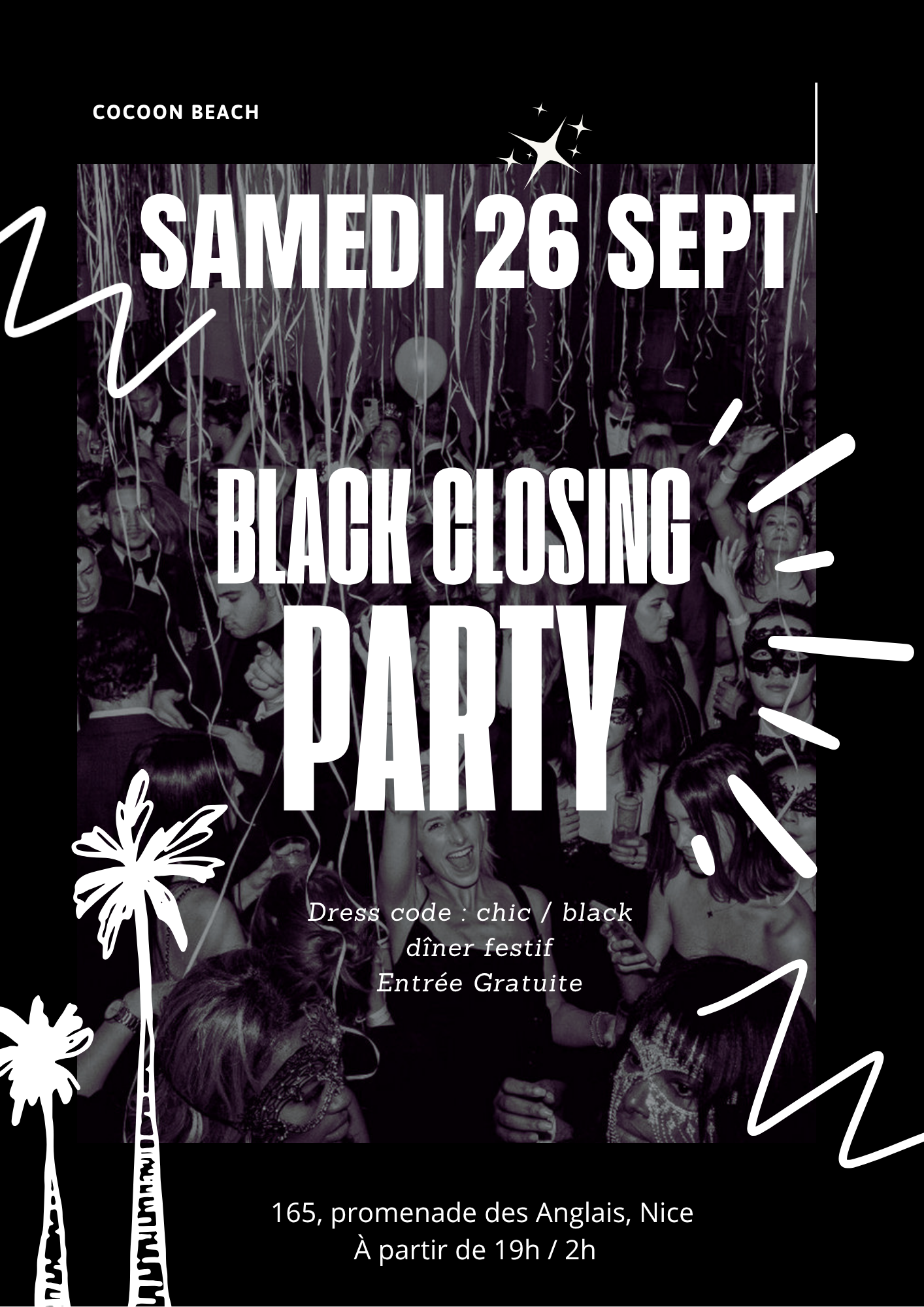 Black Closing Party — Samedi 26 Septembre 2026
