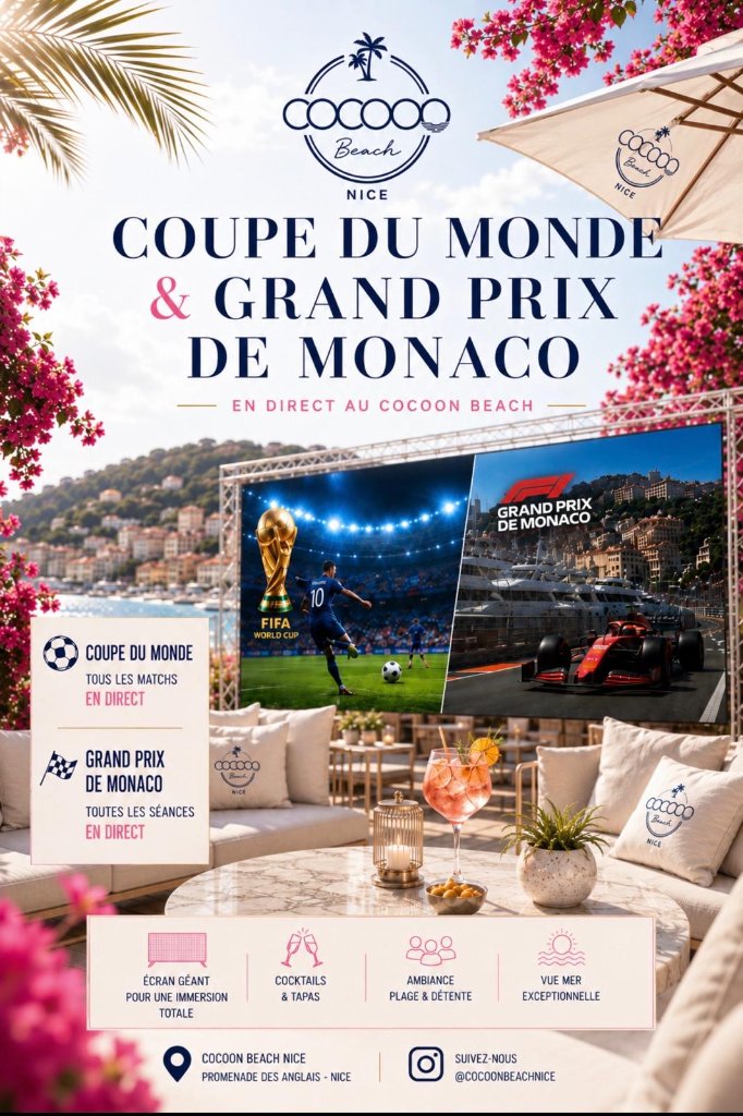 Coupe du Monde & Grand Prix de Monaco en direct !