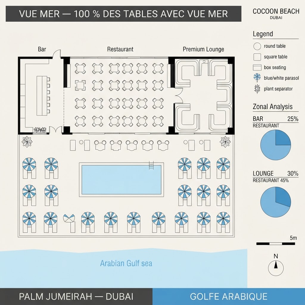 Plan d'aménagement Cocoon Beach