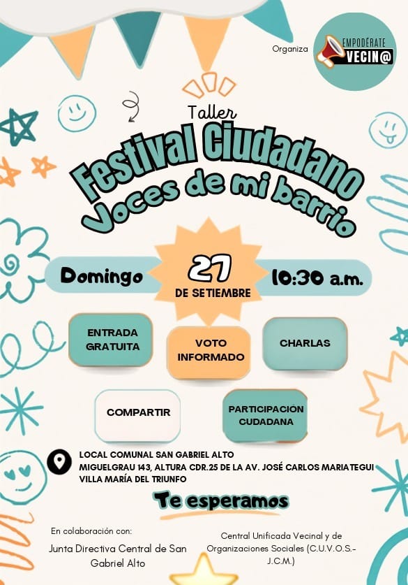 Festival Ciudadano: Voces de mi Barrio
