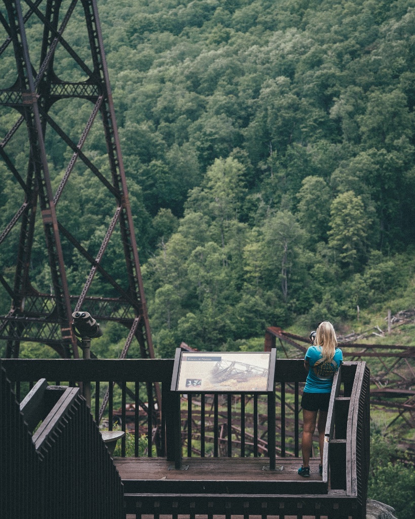 Megan exploring the PA Wilds