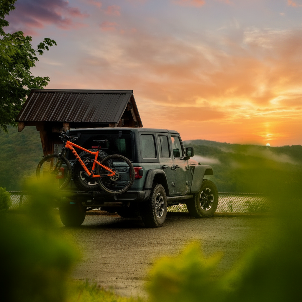 Campfire in the woods
