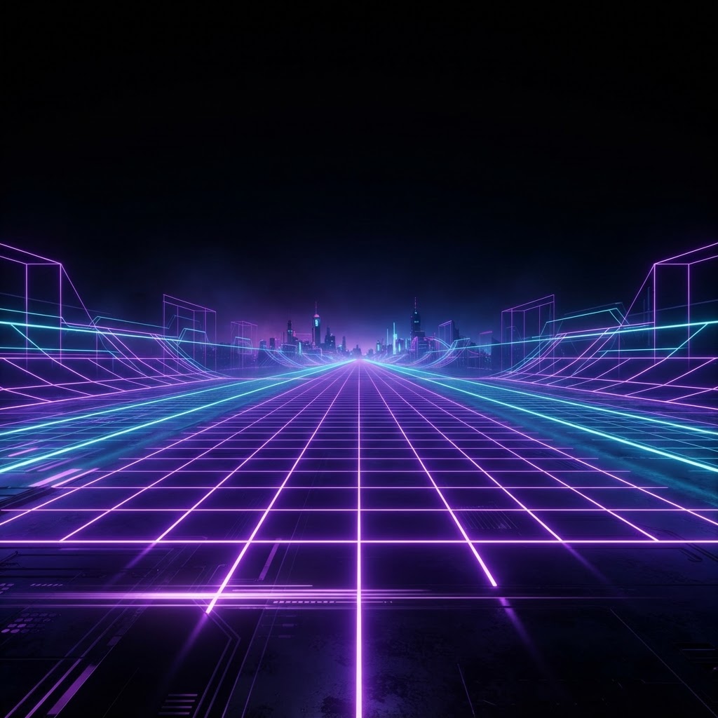 Neon Cyberpunk Grid