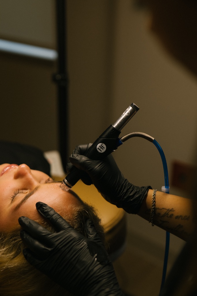 hydrafacial dallas luxury skin treatment editorial beauty image