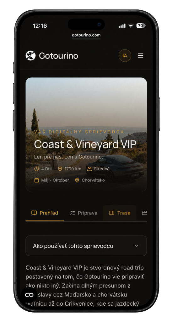 Gotourino app screenshot 1