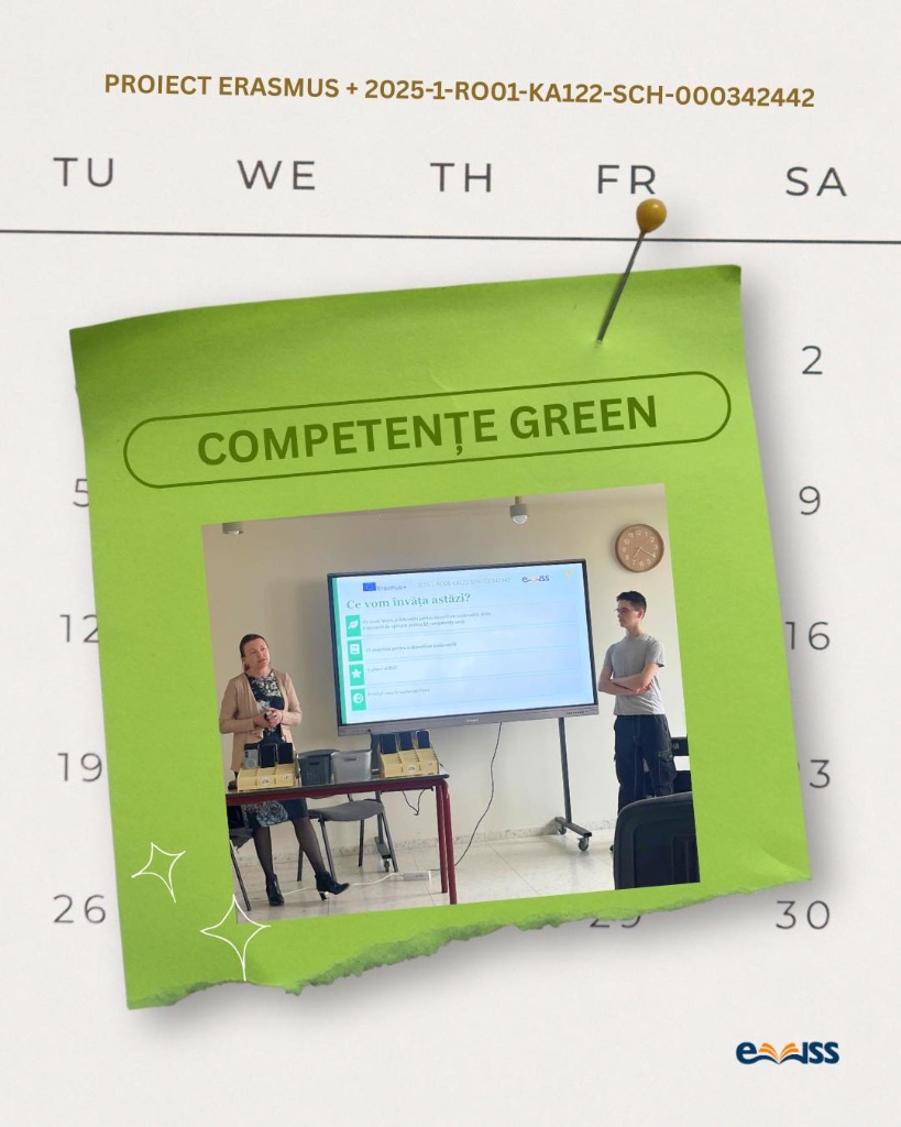 PROIECT ERASMUS+ 2025-1-RO01-KA122-SCH-000342442 — COMPETENȚE GREEN