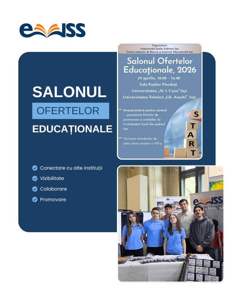 Marți, 29 aprilie – Salonul Ofertelor Educaționale 2026, Iași