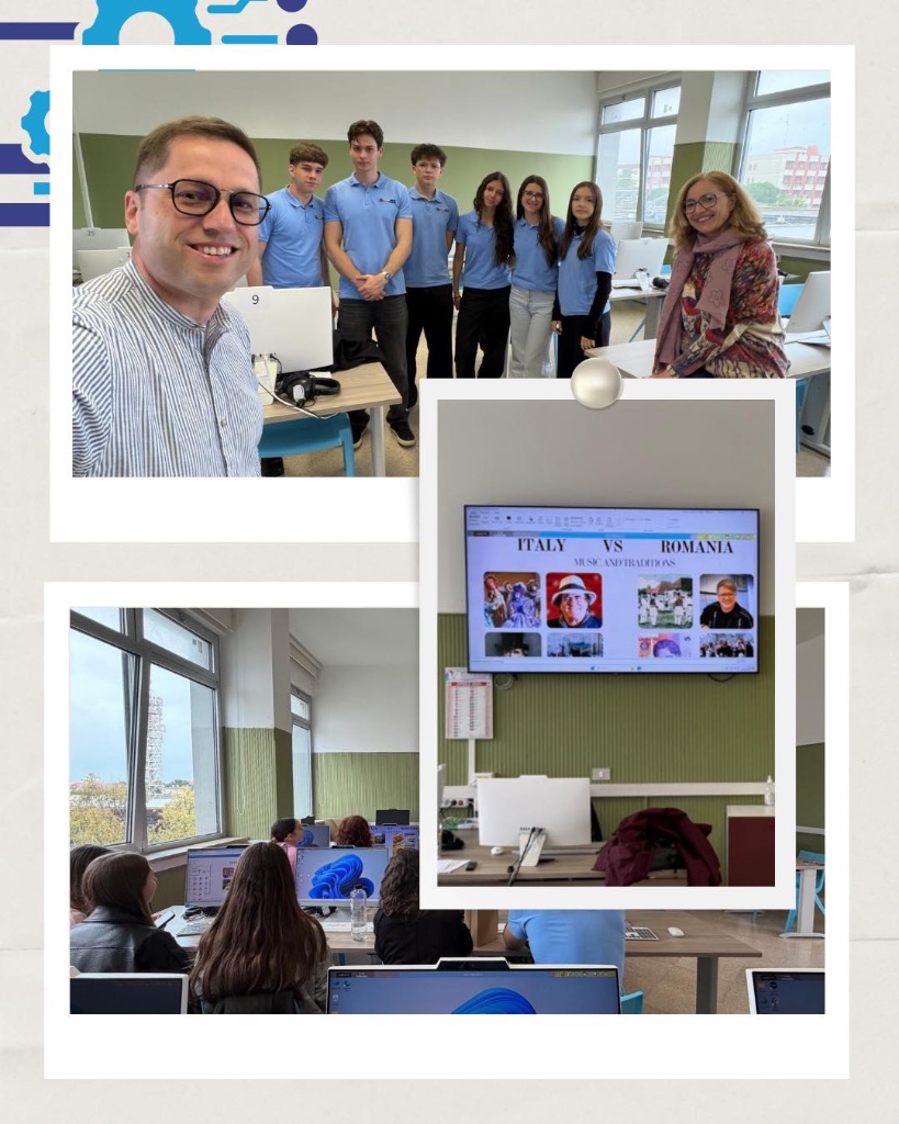 ZIUA 3 – Studenți în sala de clasă, Liceo Fornari · Molfetta, Italia