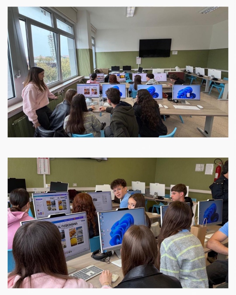 ZIUA 3 – Studenți în sala de clasă, Liceo Fornari · Molfetta, Italia