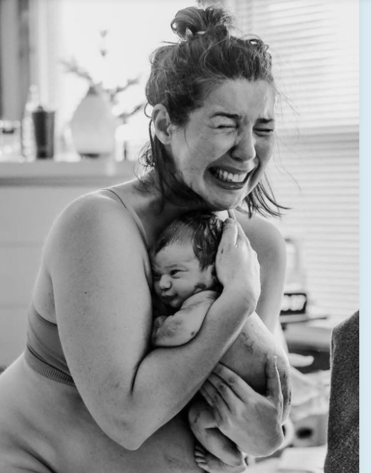Madre con su bebé recién nacido