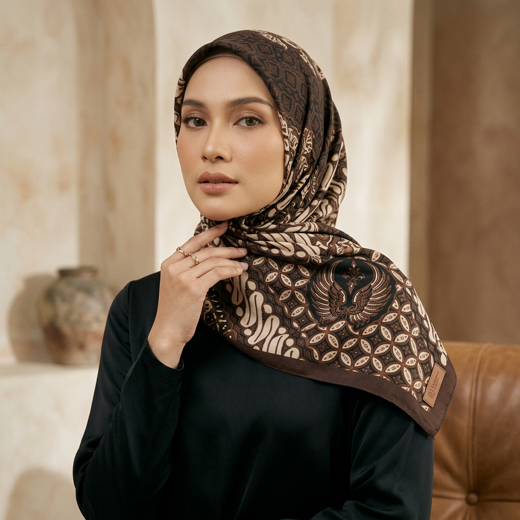 Hijab Scarf Batik Ornamental