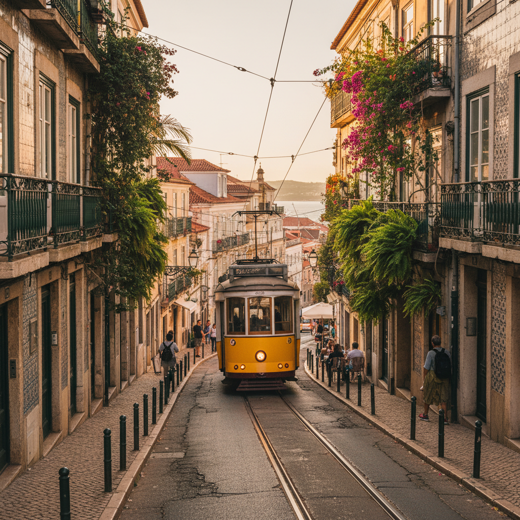 Woman on Lisbon street