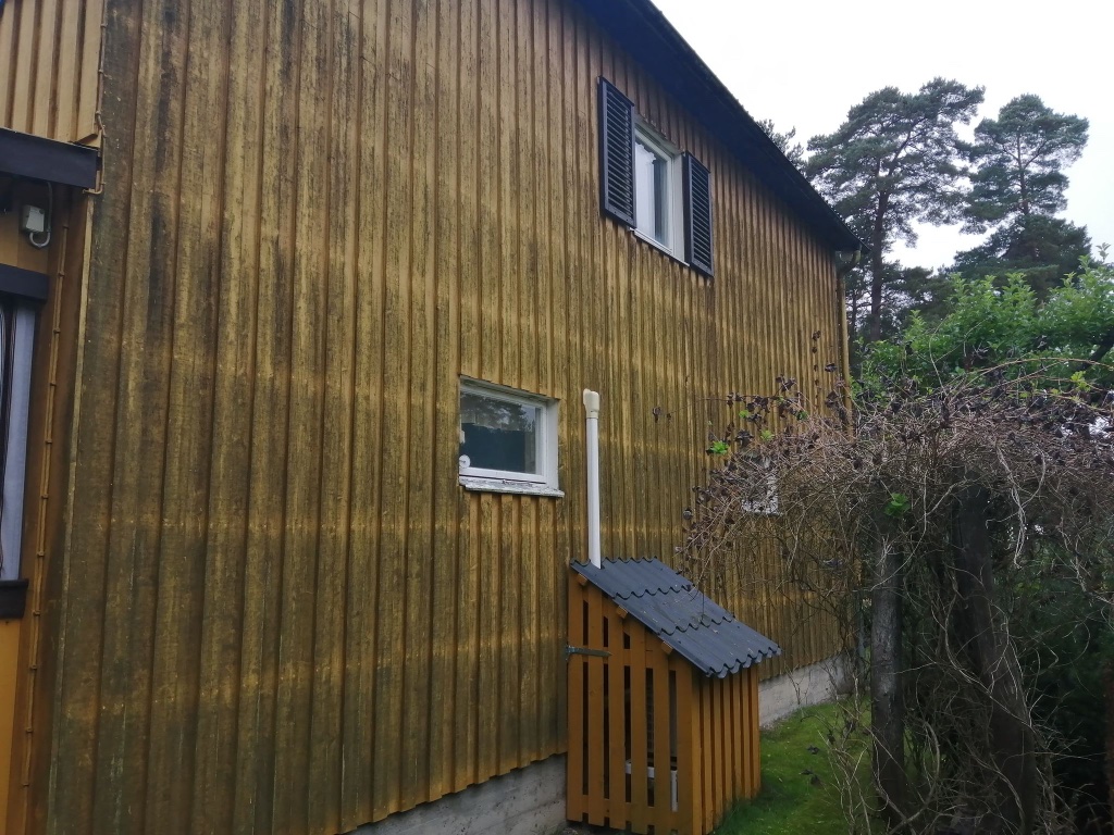 Fasad före tvätt