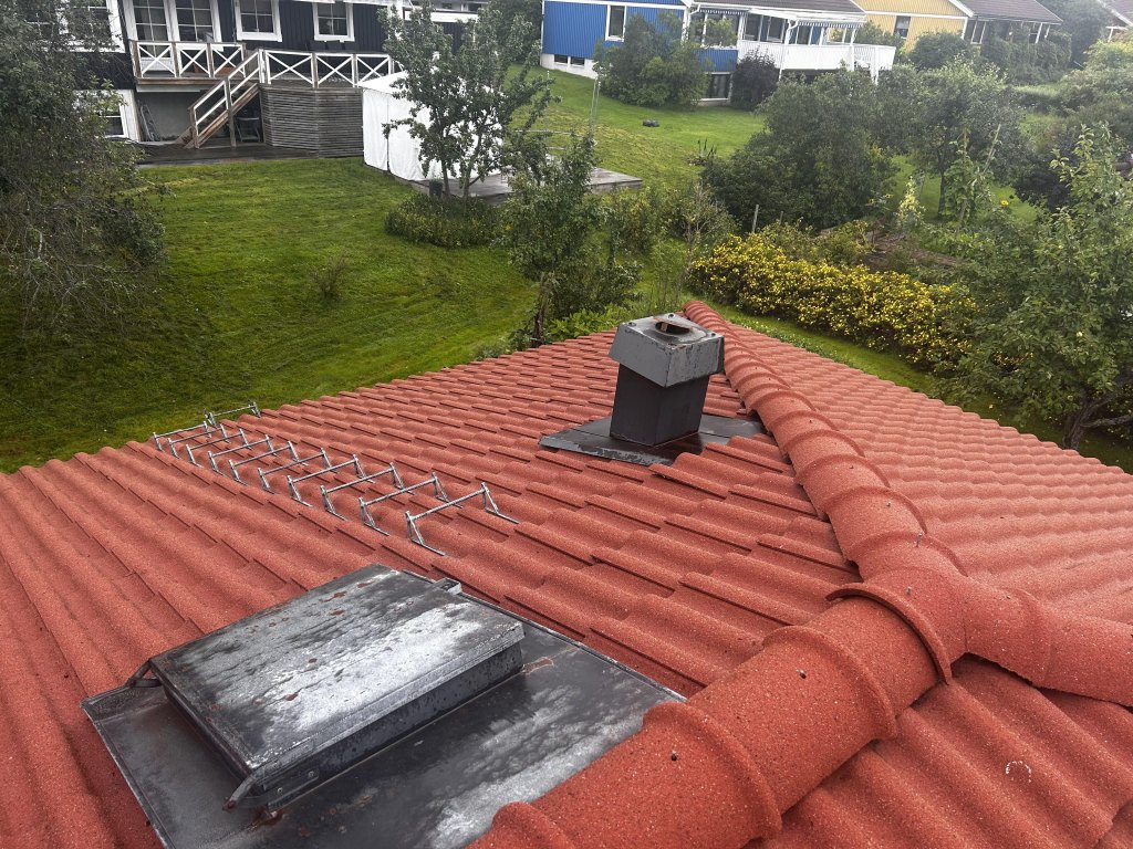 Tak närbild efter tvätt