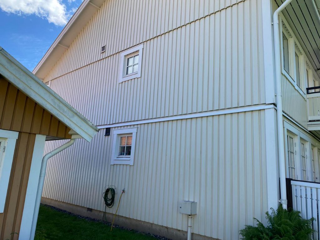 Fasad efter tvätt