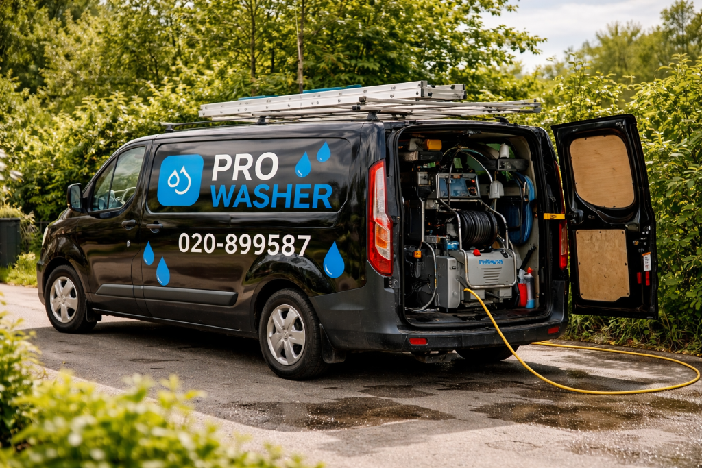 ProWasher servicebil med utrustning