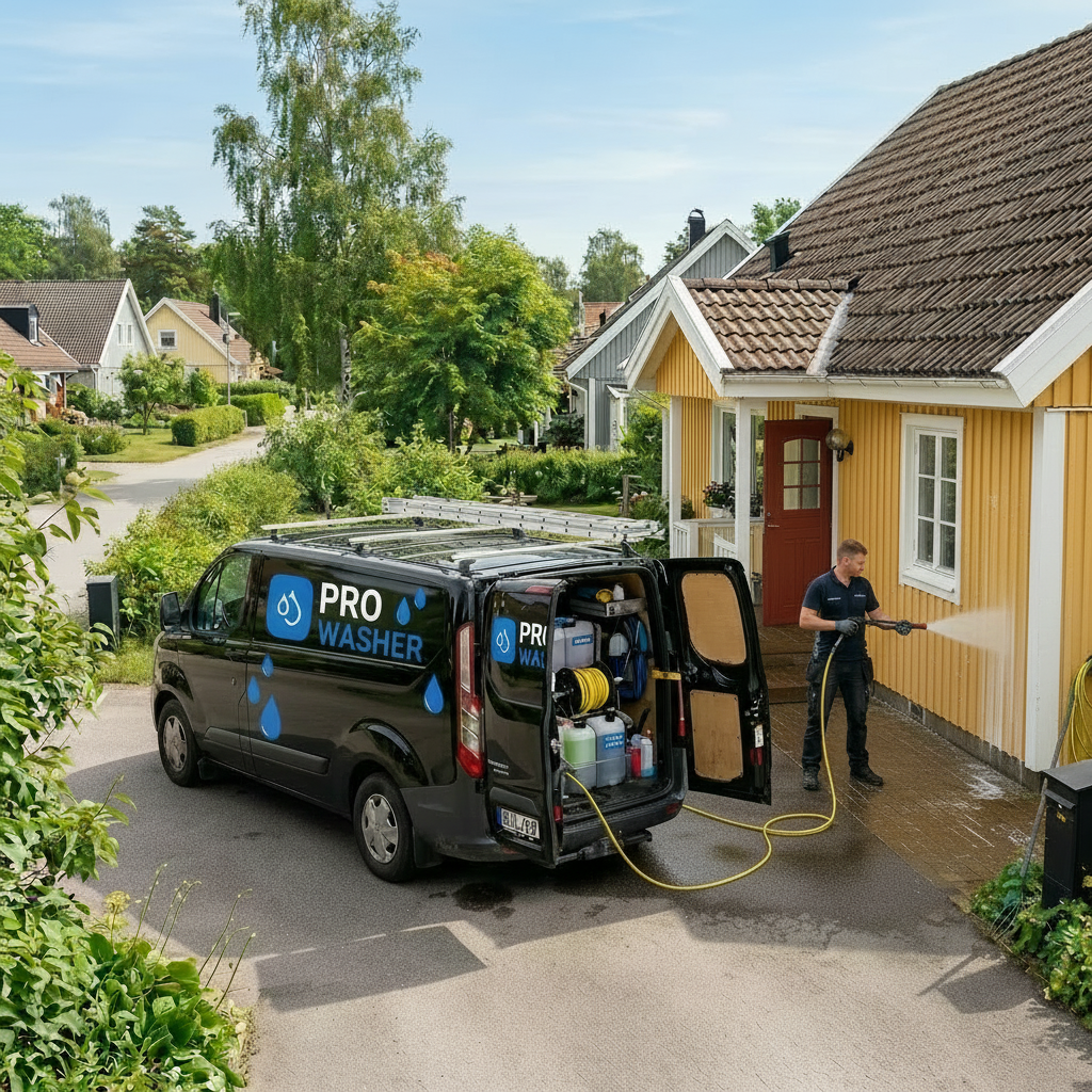 Professionell fasadtvätt och taktvätt i Västerås