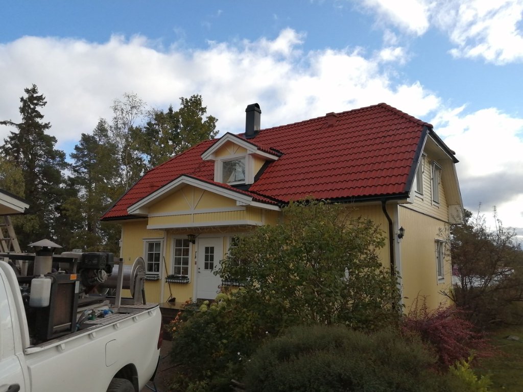 Tak efter taktvätt
