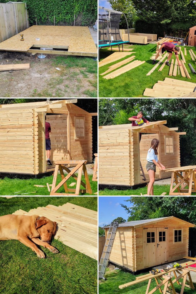 Garden Log Cabin Build