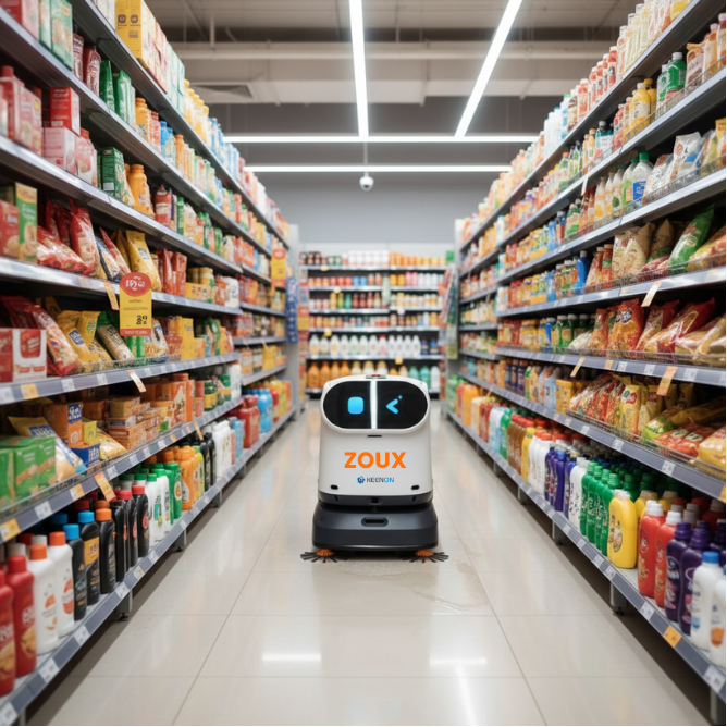 GMS : Libérez vos équipes, automatisez la propreté avec le ZOUX Buddy !