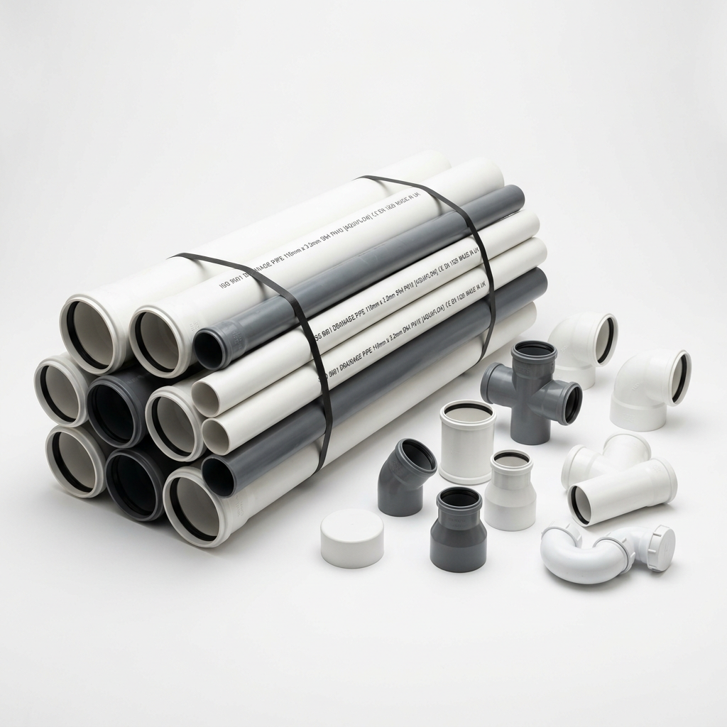 تمديدات صرف صحي PVC