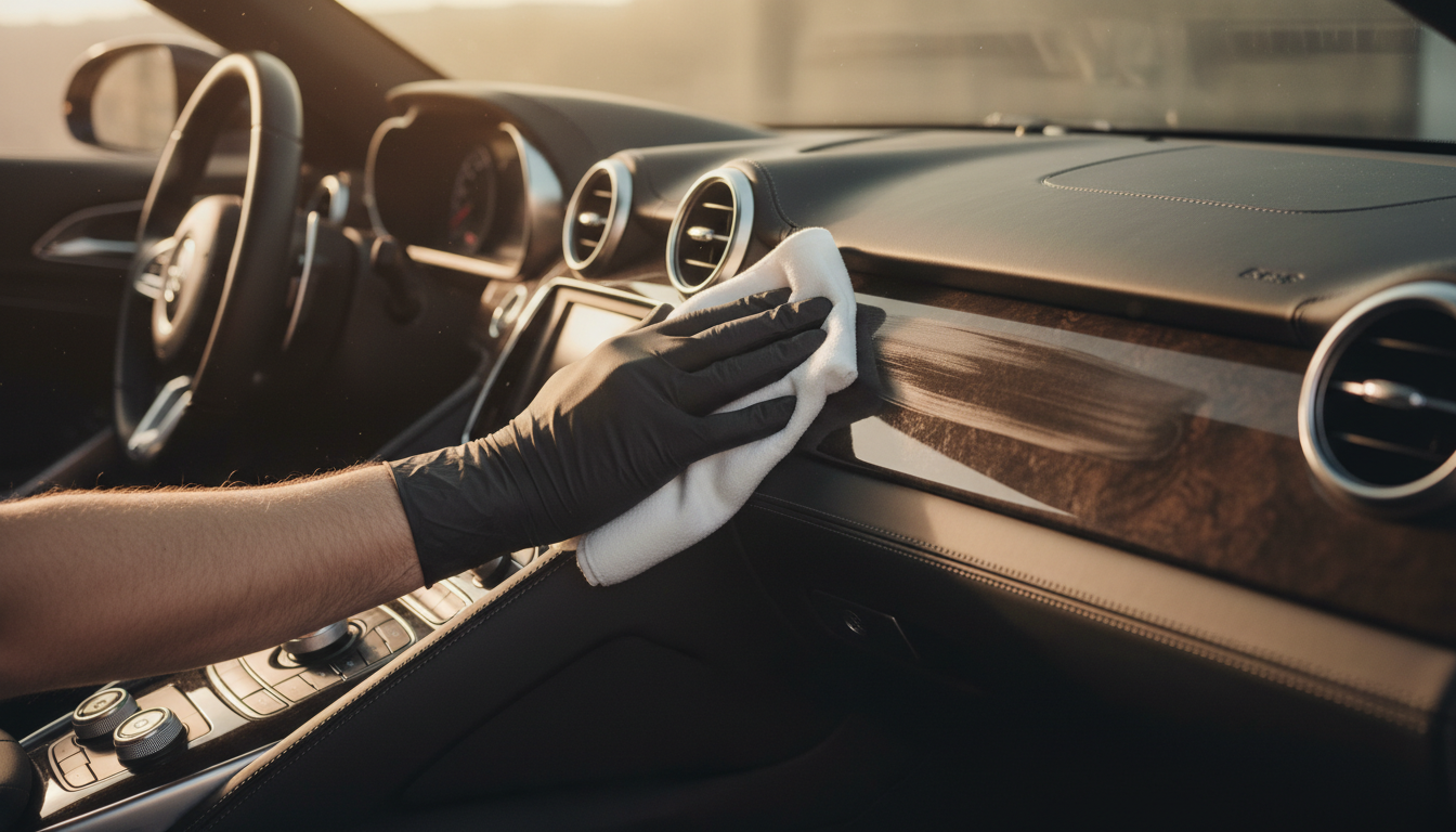 Professional car interior detailing