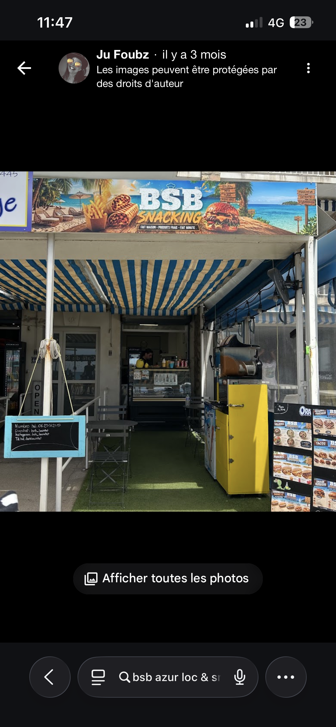 BSB Snacking — le vrai snack fait maison au 445 Bd Beaurivage, La Ciotat