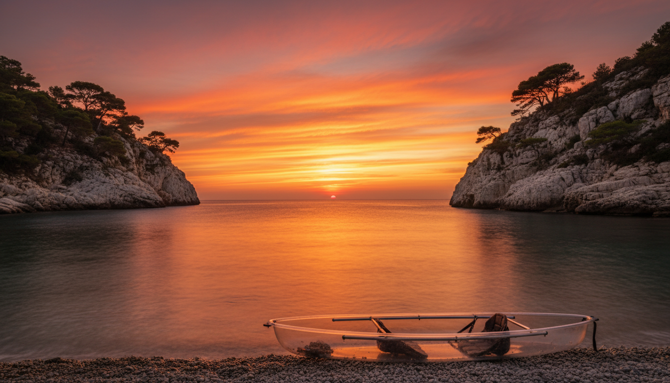 Sunset sur les calanques