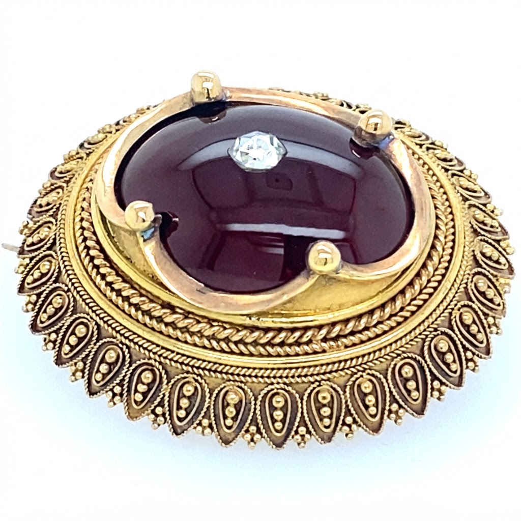 Antique Garnet Brooch