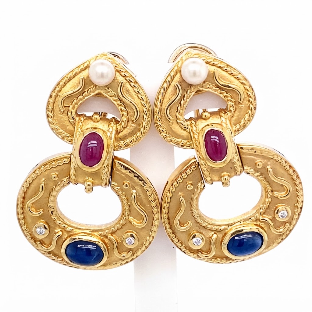 Denoir multi stone earrings