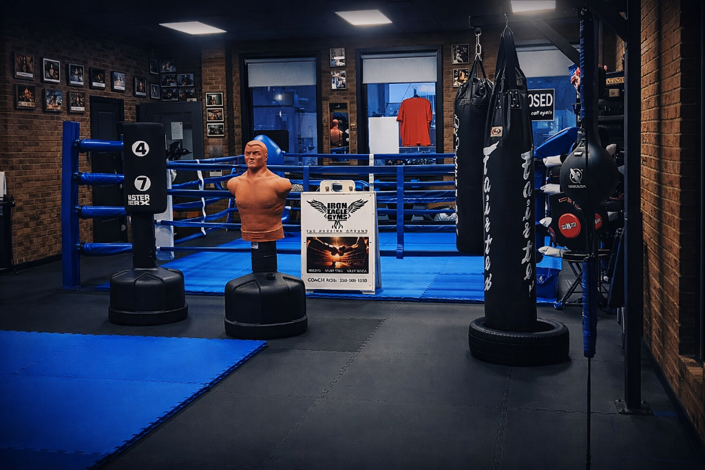 Iron Eagle Gyms training facility in Sarnia, Ontario — boxing and martial arts gym