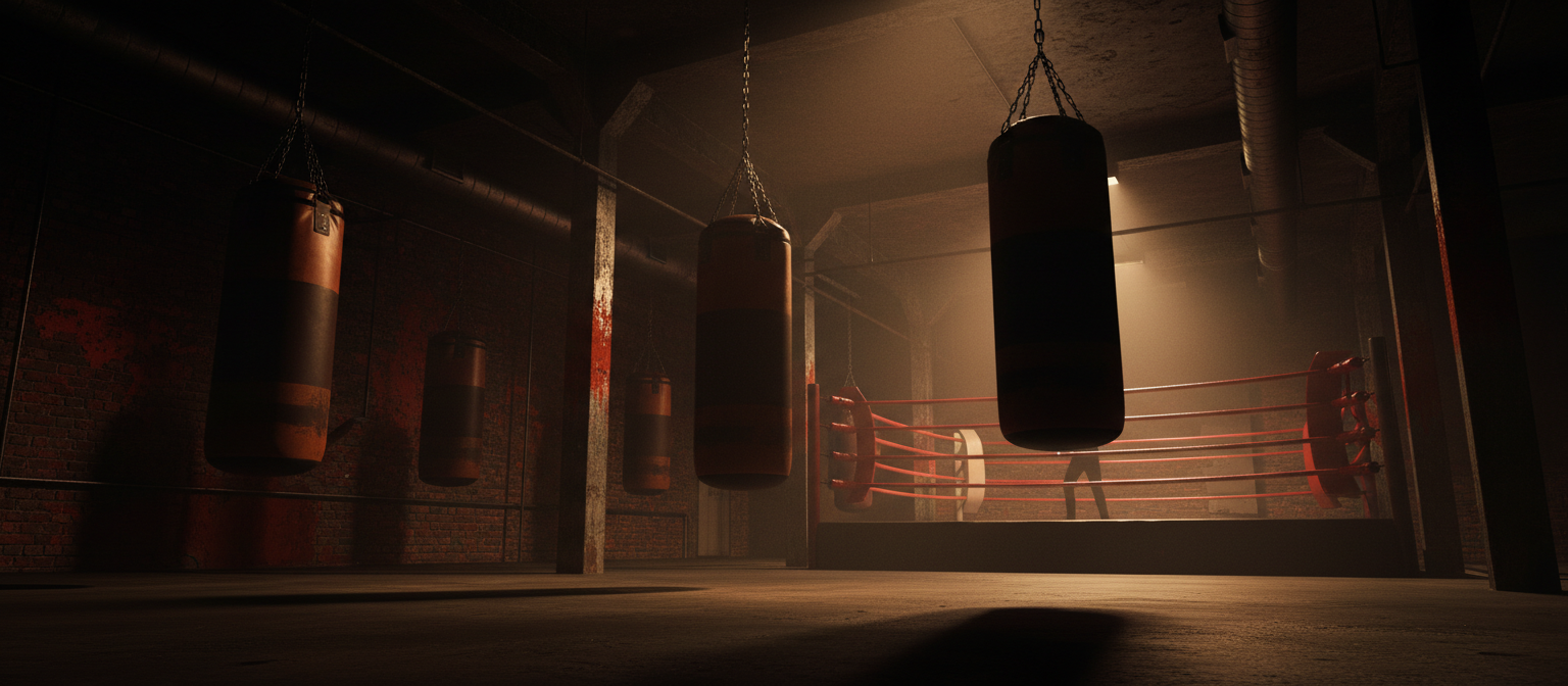 Iron Eagle Gyms boxing ring interior