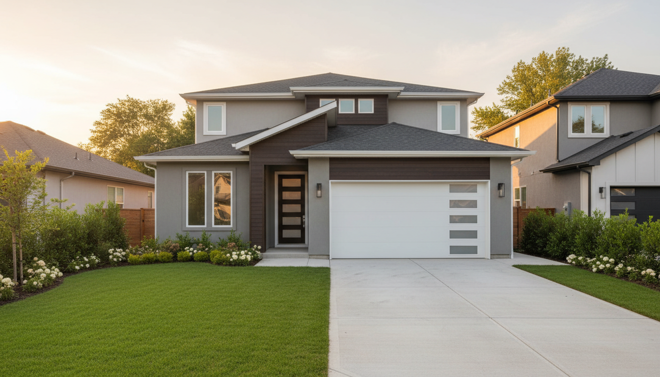 Beautiful home with ProShield garage door installation