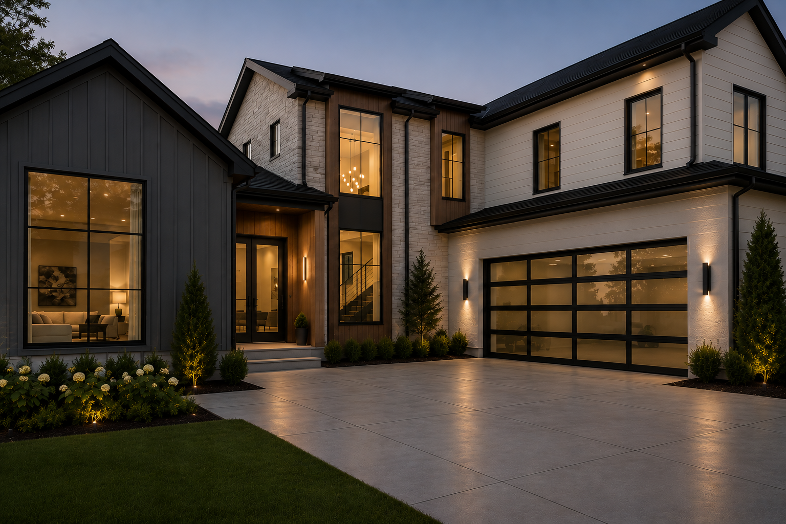 Architectural Aluminum & Glass Luxury Garage Door — The Heritage Collection by ProShield