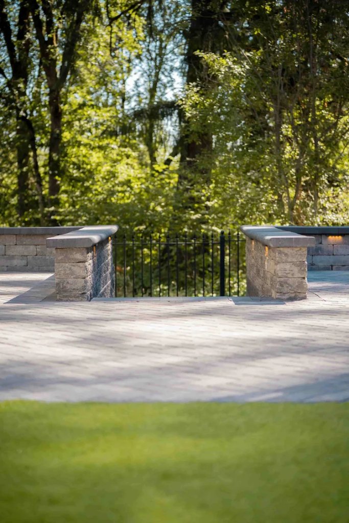 Professional retaining wall installation