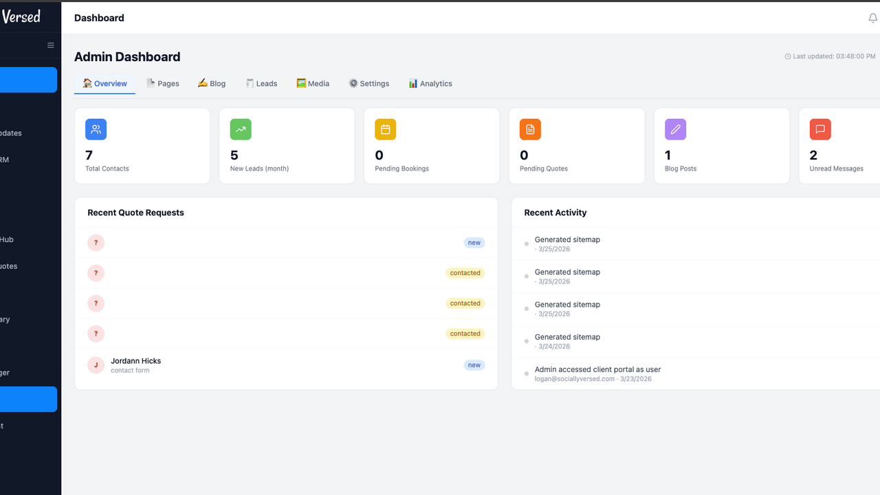 New Website App  template preview