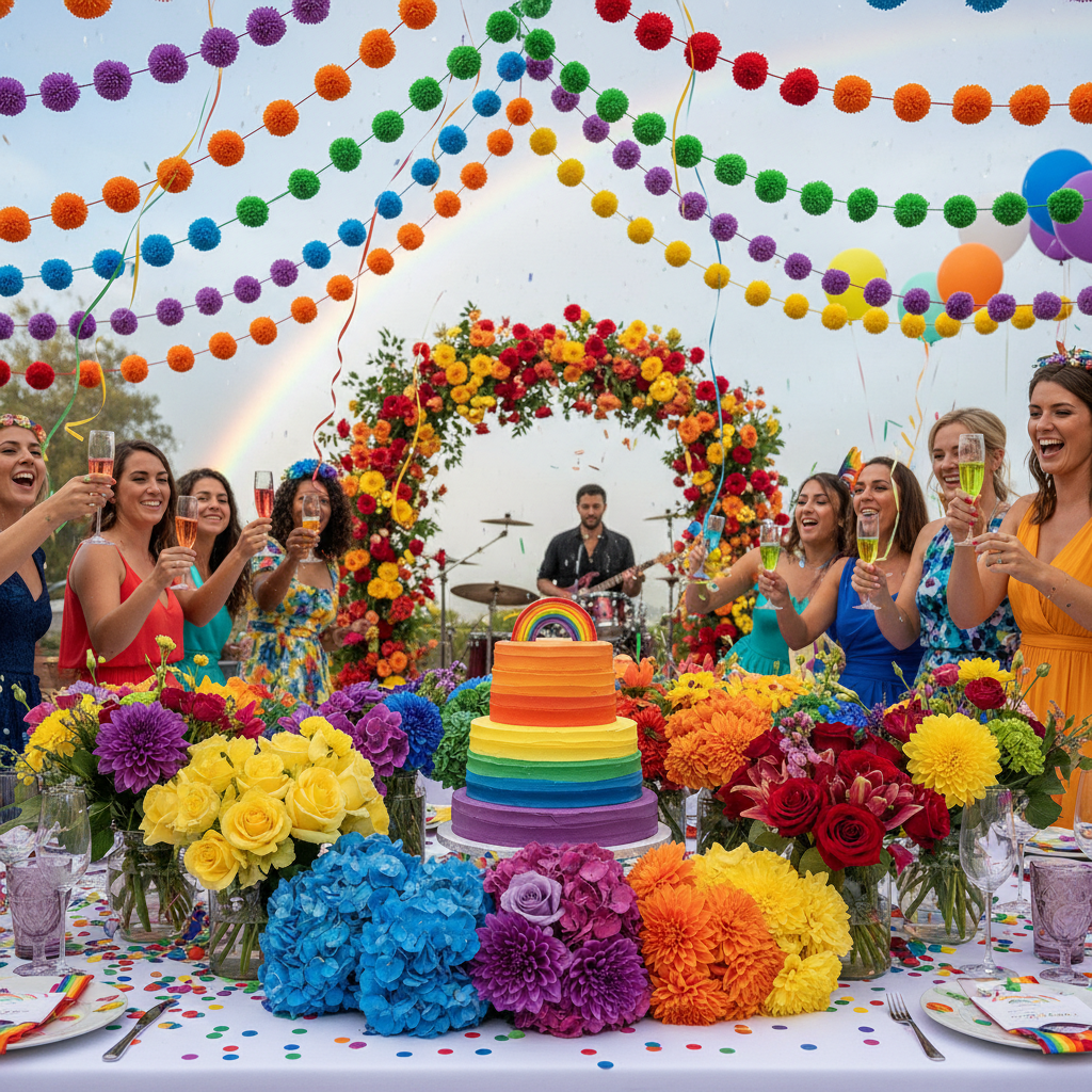 Rainbow Wedding Theme Ideas
