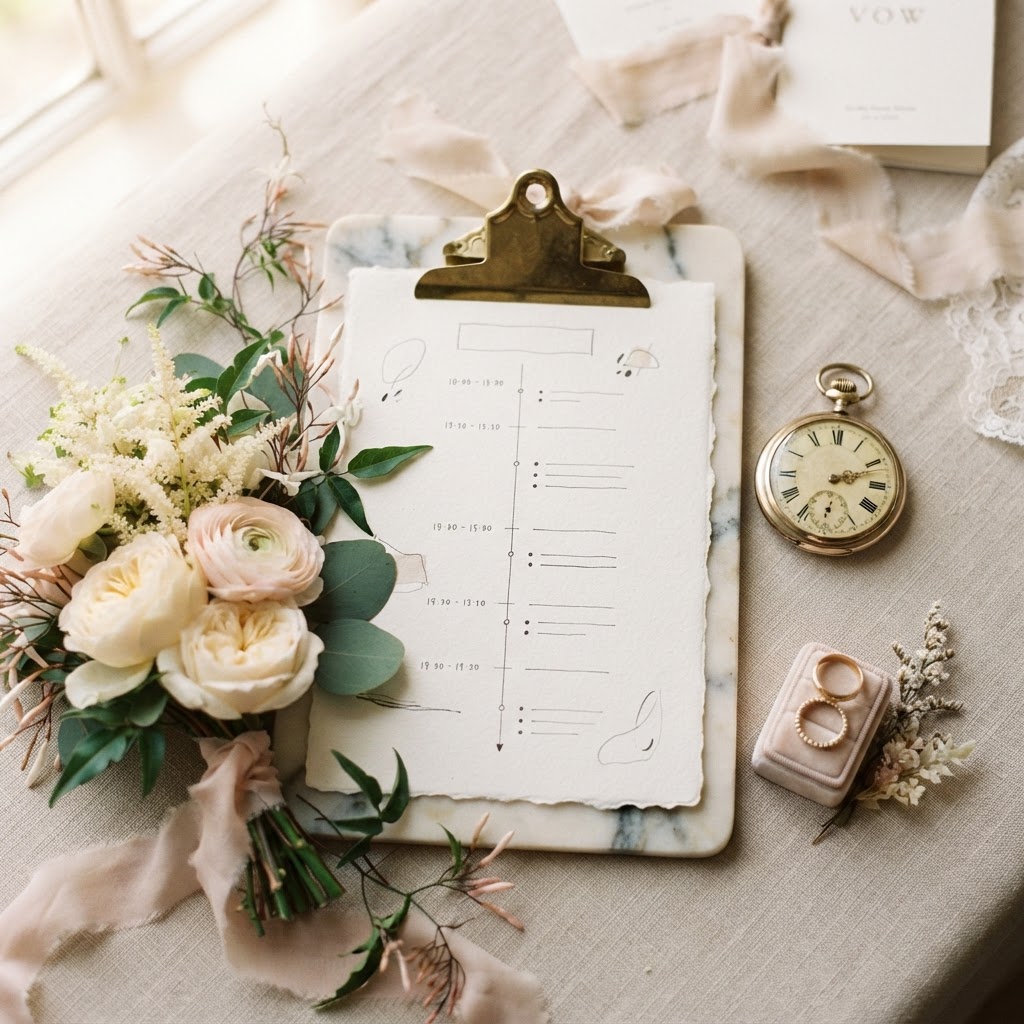 How to Build the Perfect Wedding-Day Timeline