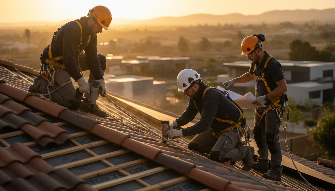 Willow Roofing team at work