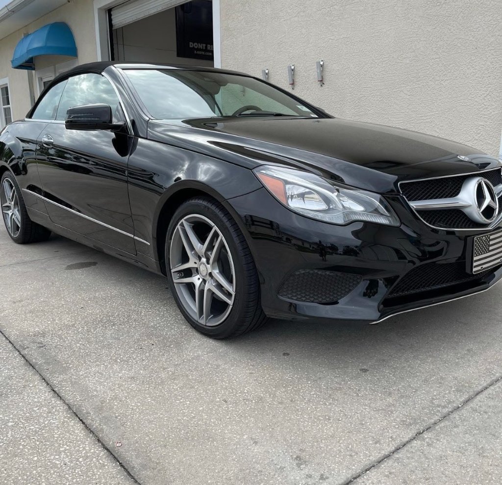 Mercedes E-Class convertible detailing