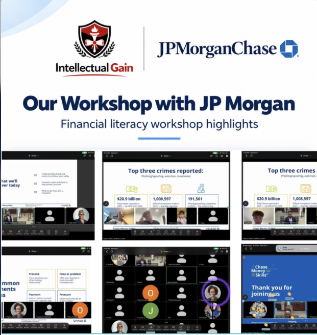 Intellectual Gain x J.P. Morgan Chase workshop highlights