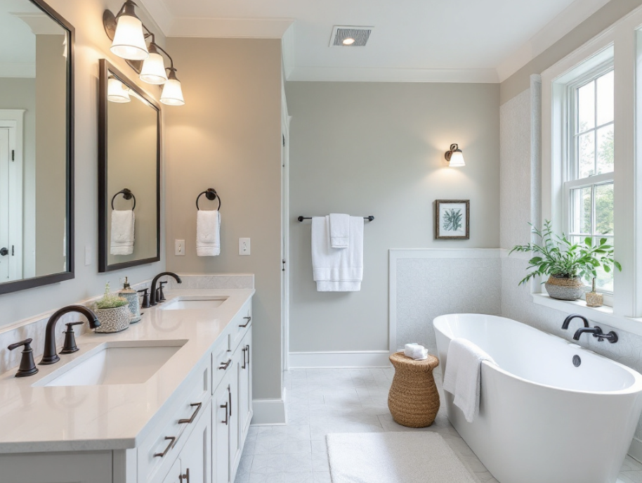 Salle de bain enfants moderne