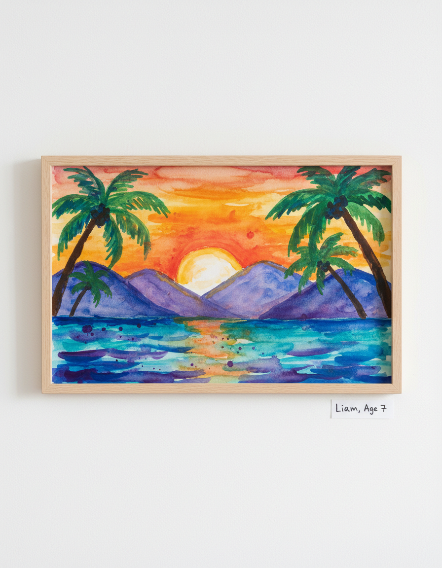 Sunset Over the Mountains