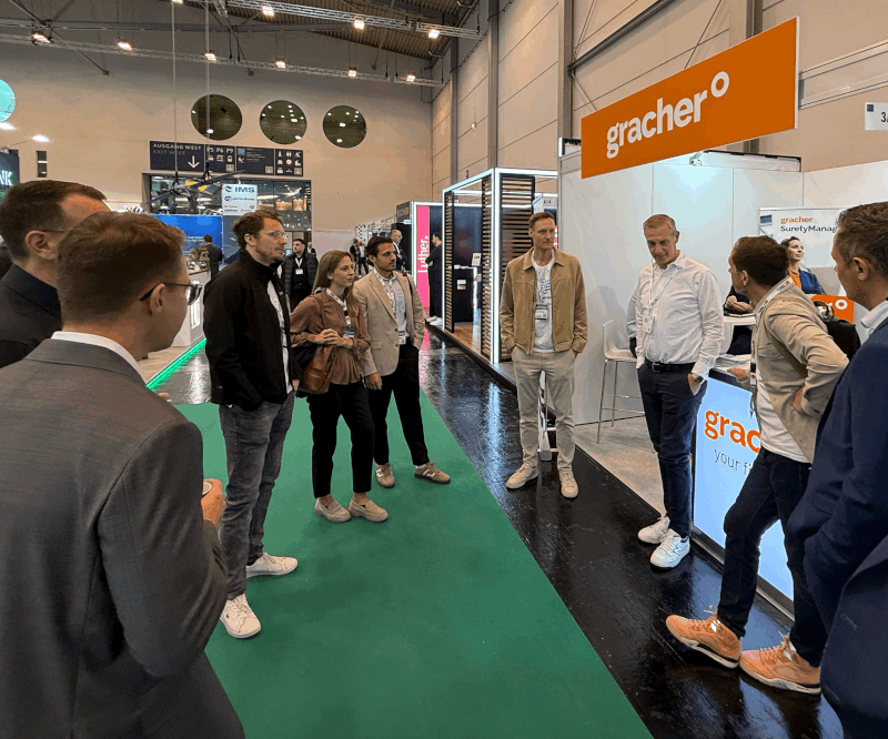 Besuch beim Stand von Gracher auf der EUDEX in Essen