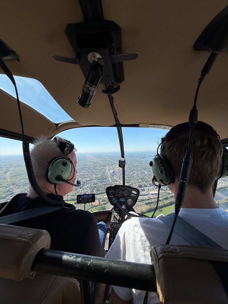 Im Cockpit über dem Ruhrgebiet