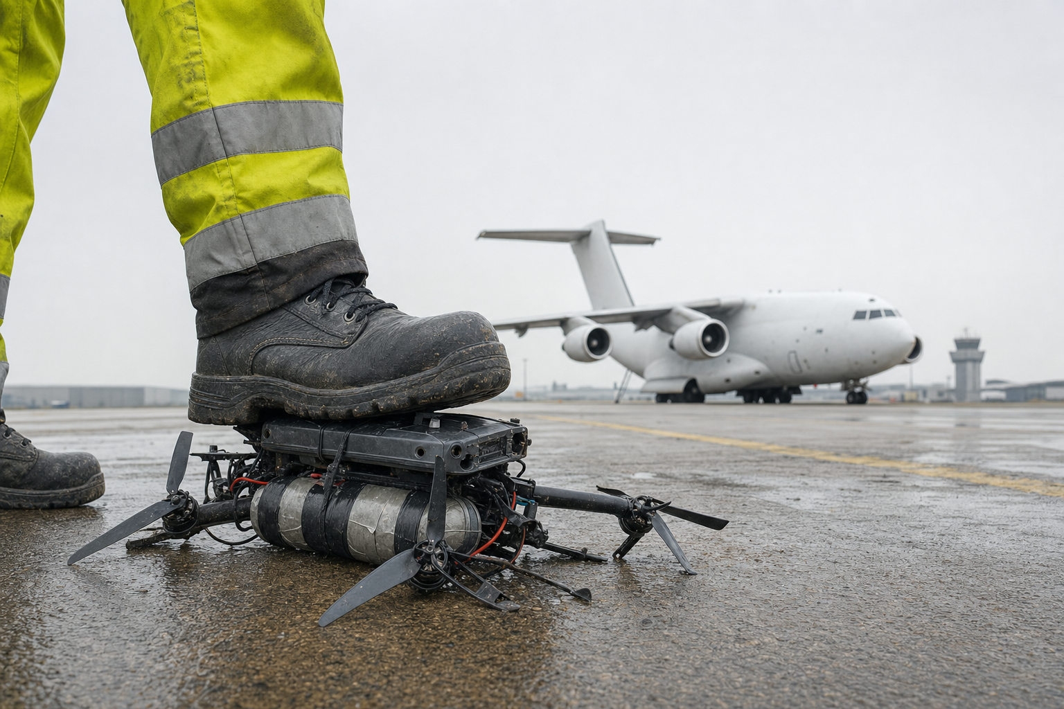 Drohnenvorfall am Flughafen Leipzig – improvisierte Sprengstoffdrohne auf dem Vorfeld