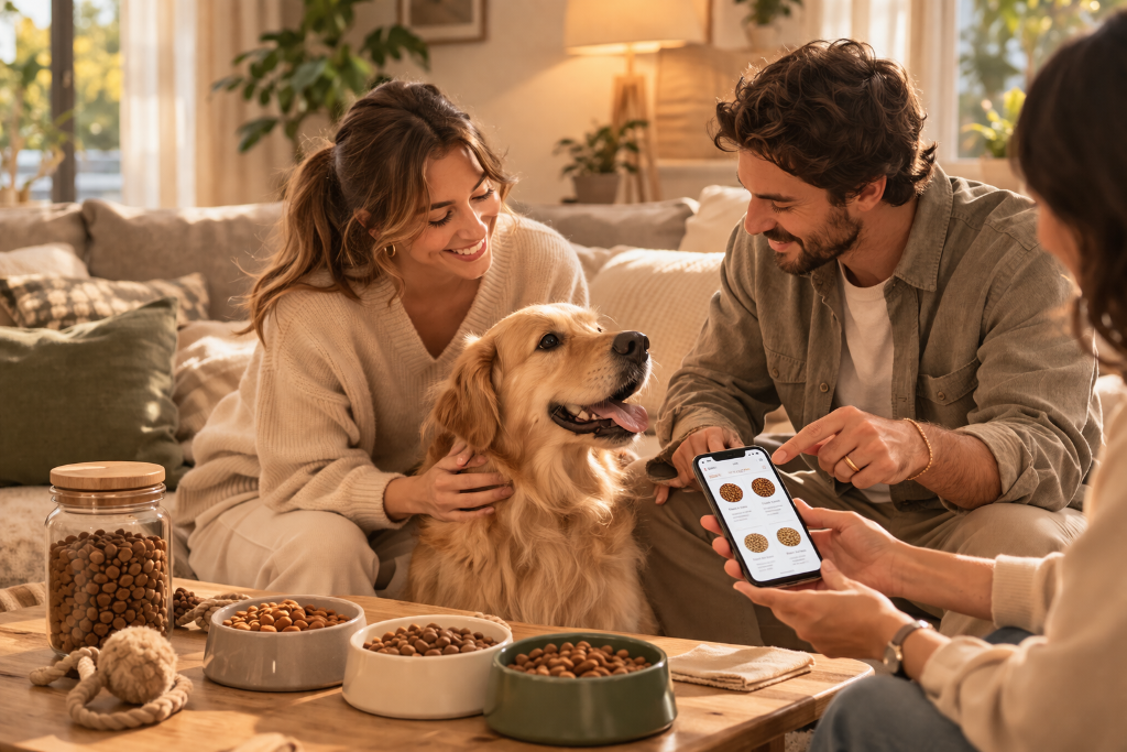 Familia con mascota