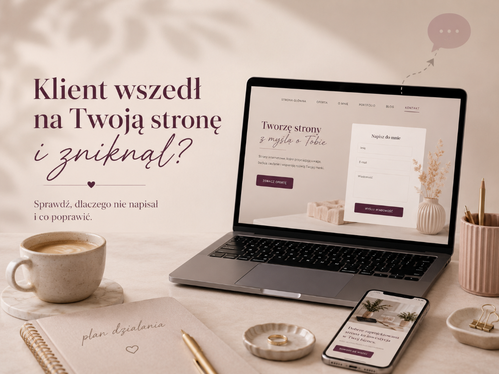 Klient wszedł na Twoją stronę i zniknął – artykuł ArtAnn Studio o skuteczności stron internetowych